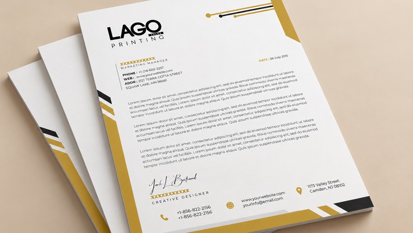 Letterheads reference image
